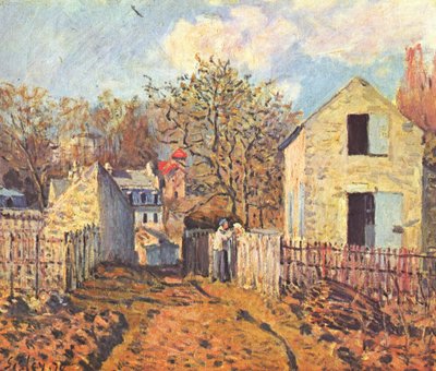 Dorp van Voisins door Alfred Sisley